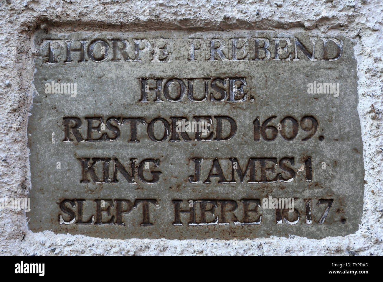 Thorpe Prebend House, Ripon town; North Yorkshire; England; UK Stock