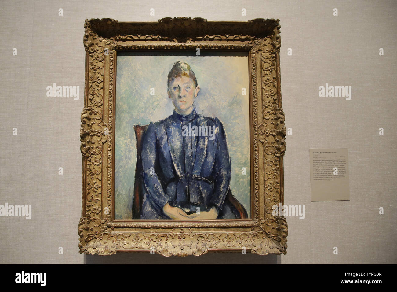 A Painting By Paul Cezanne At The Madame Cezanne The First