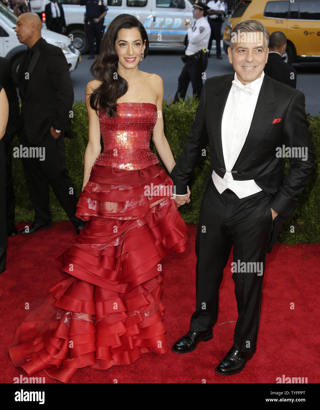 Amal Alamuddin And George Clooney Red Carpet