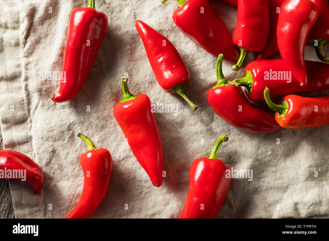 Raw Red Organic Fresno Peppers REady to Cook Stock Photo Alamy