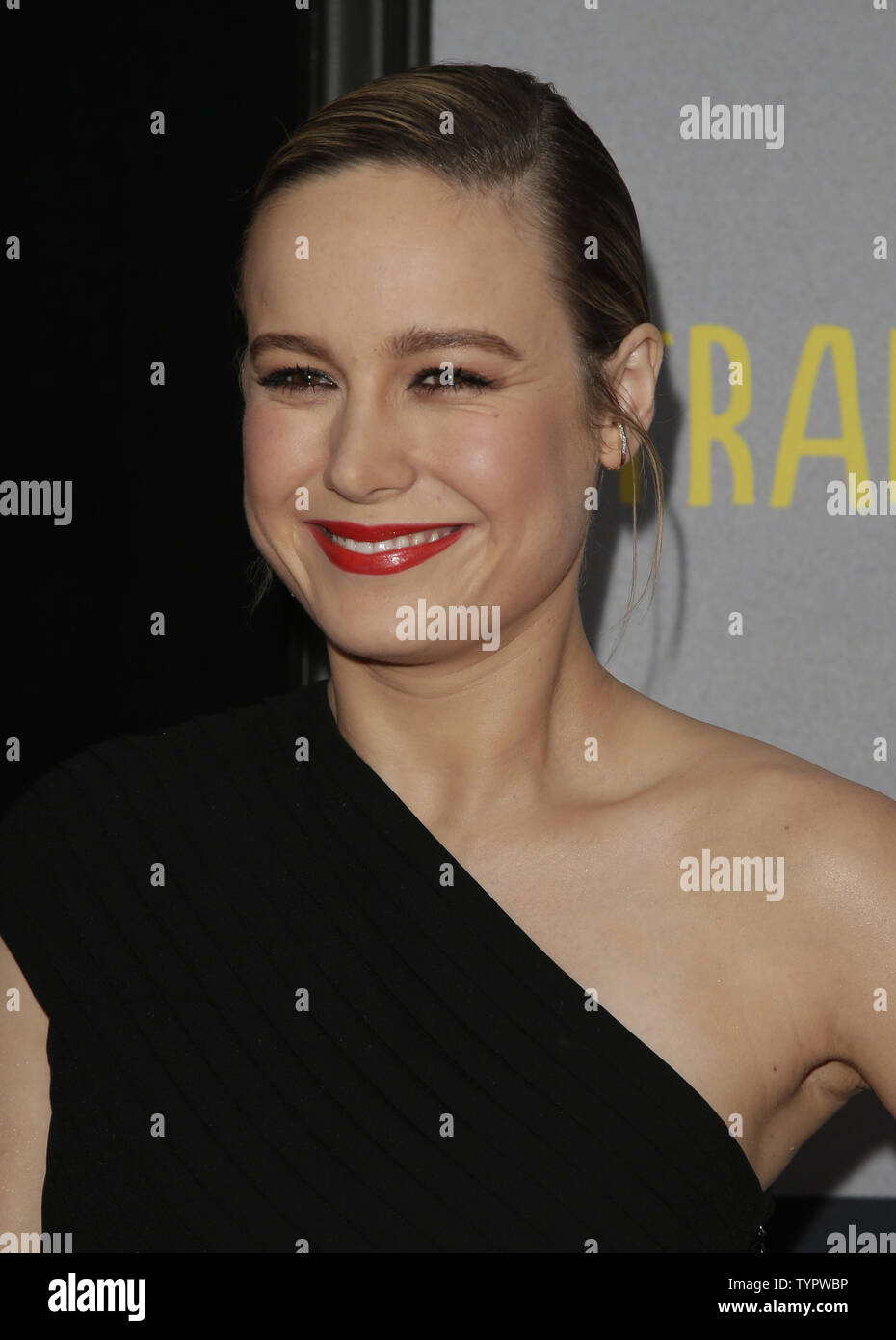 Brie Larson arrives on the red carpet at the New York Premiere of