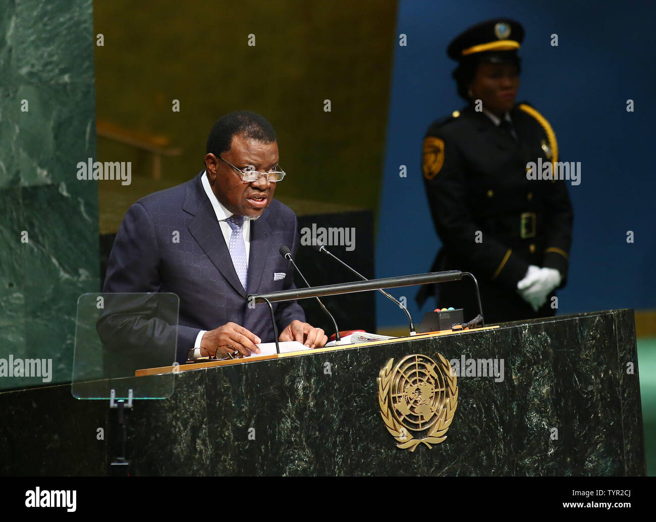 images When Is The President Addressing The Nation Again Namibia https www alamy com hage geingob president of namibia addresses the 70th session of the general debate of the united nations general assembly held at the un in new york city on september 29 2015 photo by monika graffupi image258047682 html
