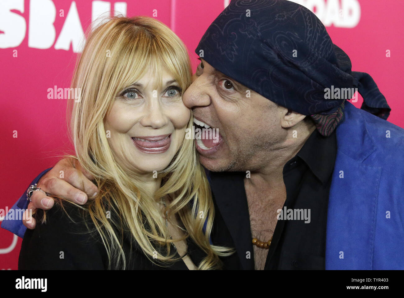 Steven and Maureen Van Zandt arrive on the red carpet at the New York Premiere of Rock the Kasbah at AMC Loews Lincoln Square  on October 19, 2015 in New York City.       Photo by John Angelillo/UPI Stock Photo