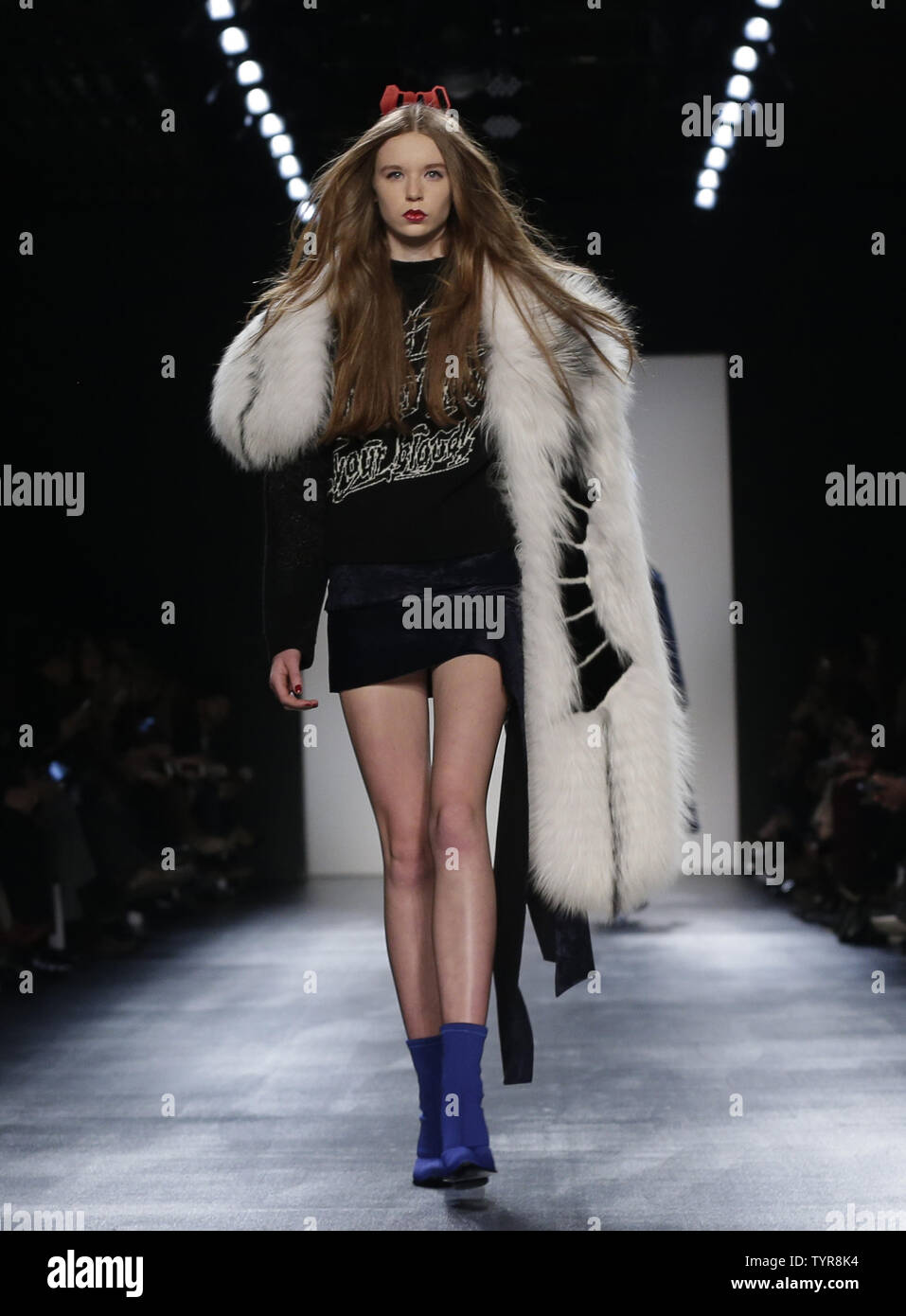 A Model Walks On The Runway At The Concept Korea Fashion Show Fall 16 Collection At Skylight At Moynihan Station During Fall 16 New York Fashion Week On February 12 16 In