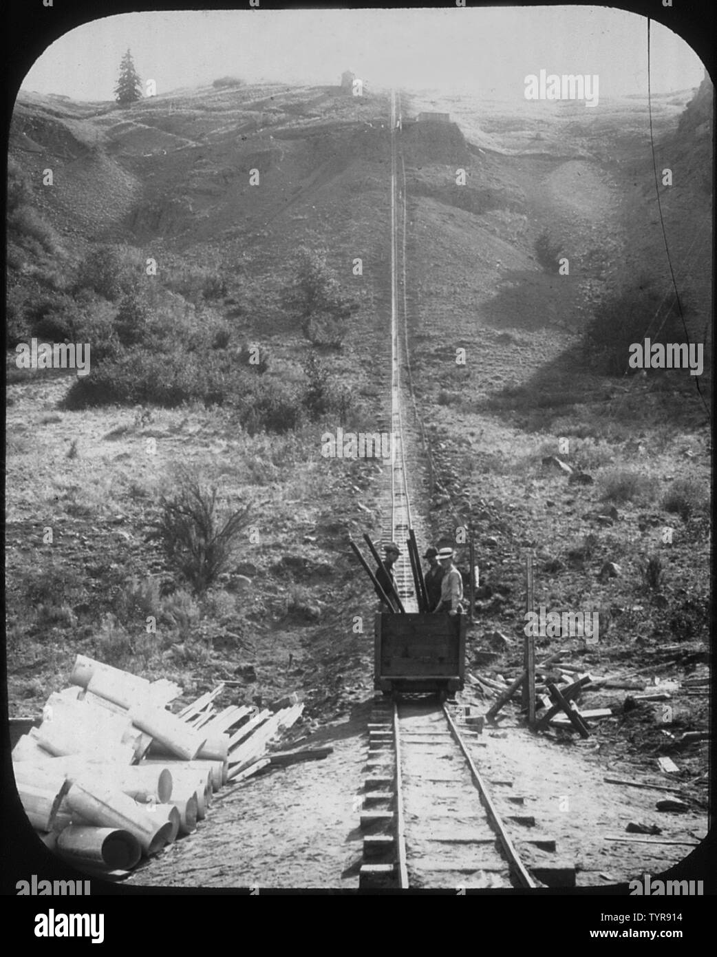 Yakima Project -Up tramway - Washington Stock Photo