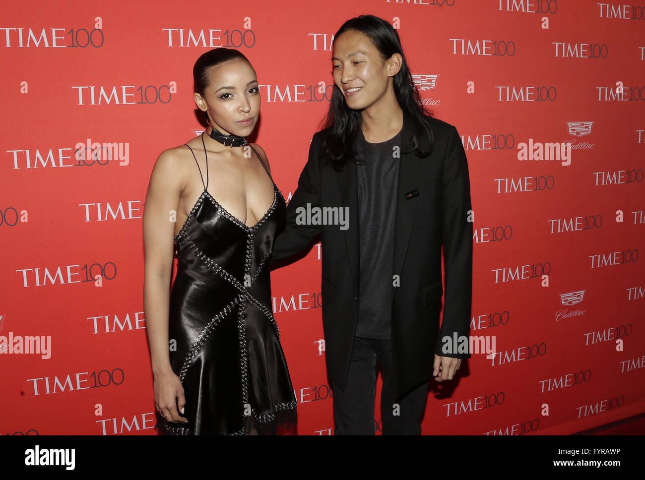 Alexander Wang and Tinashe arrive on the red carpet at the TIME 100 Gala at Frederick P. Rose Hall, Home of Jazz at Lincoln Center, in New York City on April 26, 2016. TIME 100 celebrates TIME's list of the 100 Most Influential People in the World.   Photo by John Angelillo/UPI Stock Photo