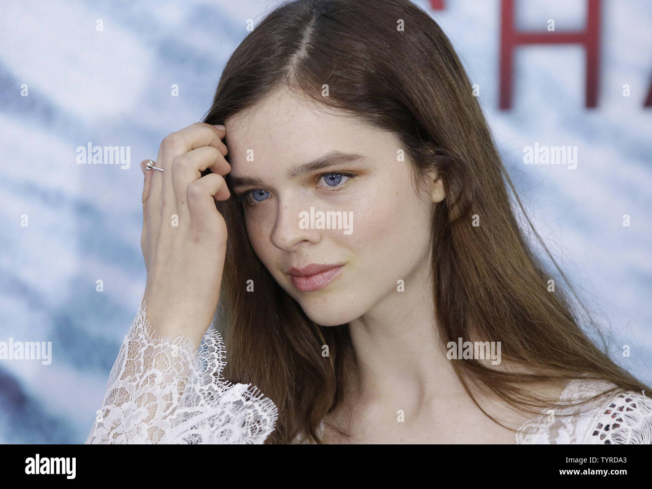 Sedona Legge arrives on the red carpet at The Shallows World Premiere