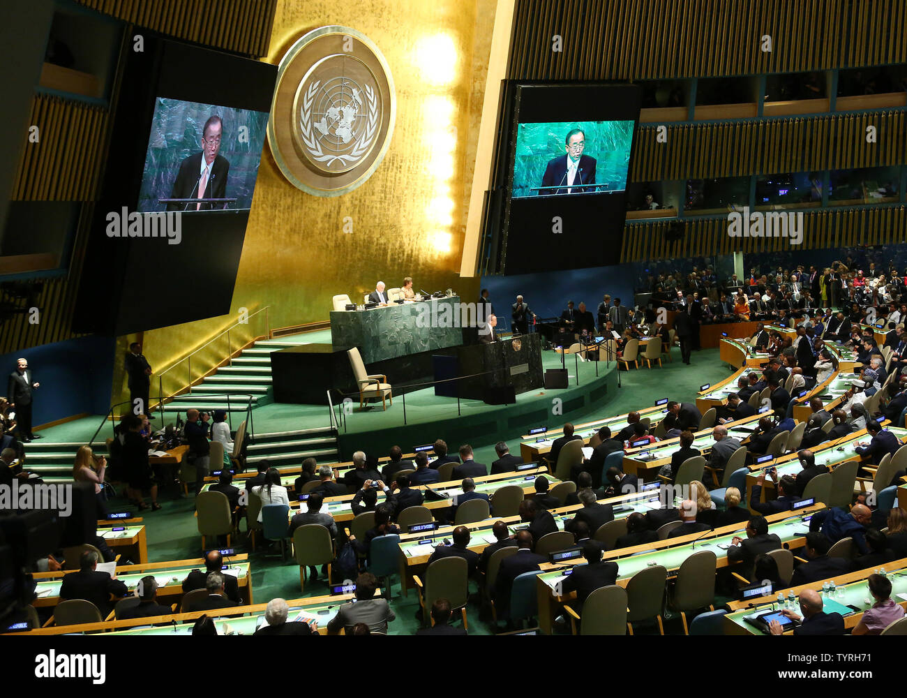 Secretary-General Ban Ki-moon addresses the 71st session of the General ...
