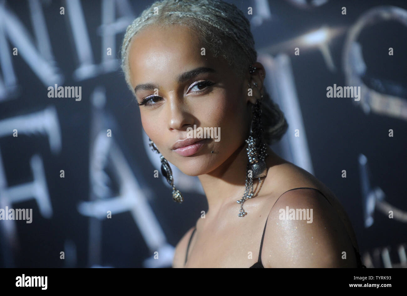 Zoe Kravitz arrives on the red carpet at the 'Fantastic Beasts And Where To Find Them'  World Premiere at Alice Tully Hall, Lincoln Center on November 10, 2016 in New York City.      Photo by Dennis Van Tine/UPI Stock Photo