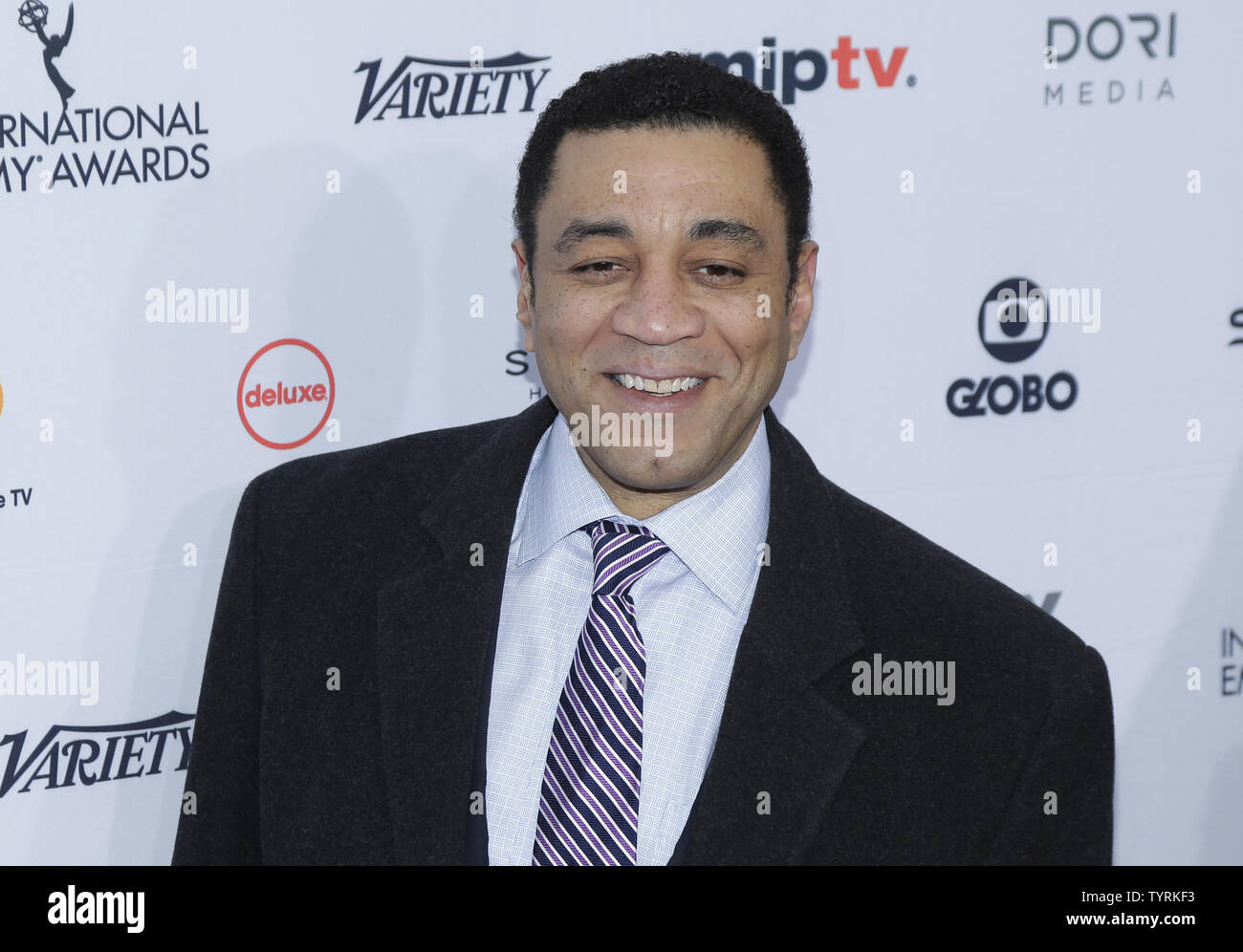 Harry Lennix arrives on the red carpet at the 44th International Emmy Awards at the New York Hilton in New York City on November 21, 2016.       Photo by John Angelillo/UPI Stock Photo