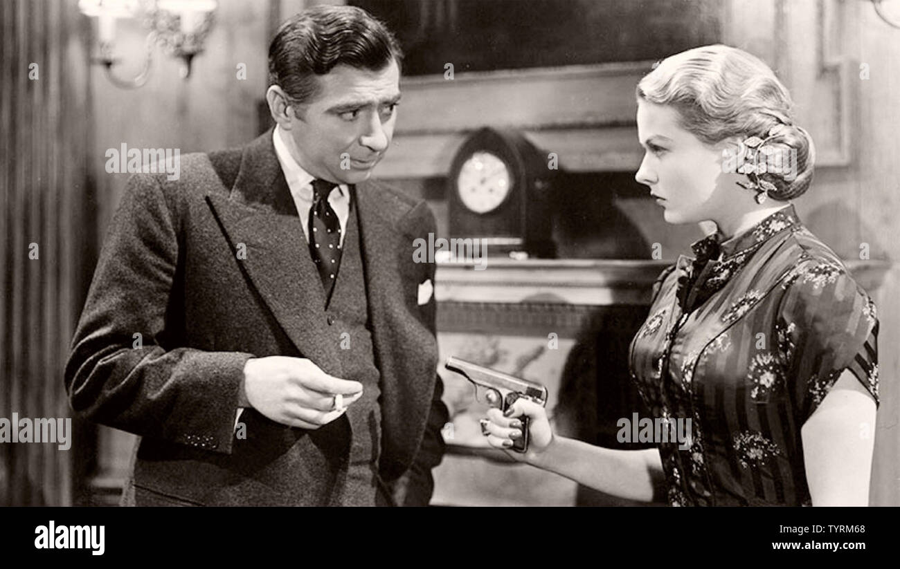OBSESSION aka The Hidden Room 1949 GFD film with Sally Gray and Robert Newton Stock Photo