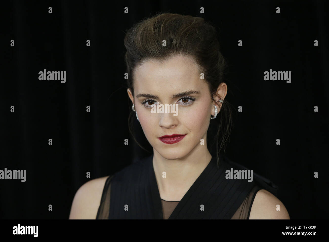 Emma Watson Arrives On The Red Carpet At The Beauty And The