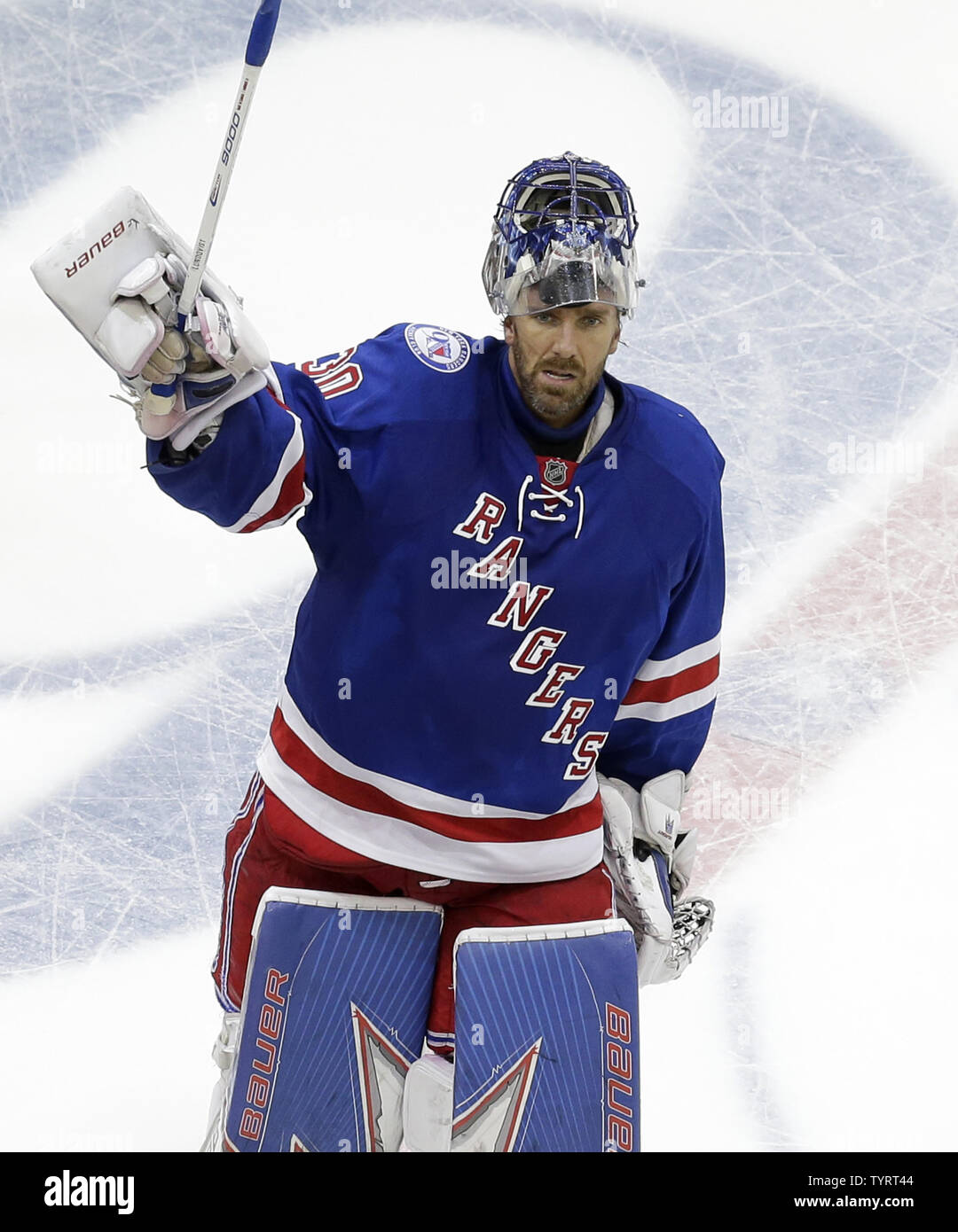 Justin Bieber in the New York Rangers Jersey