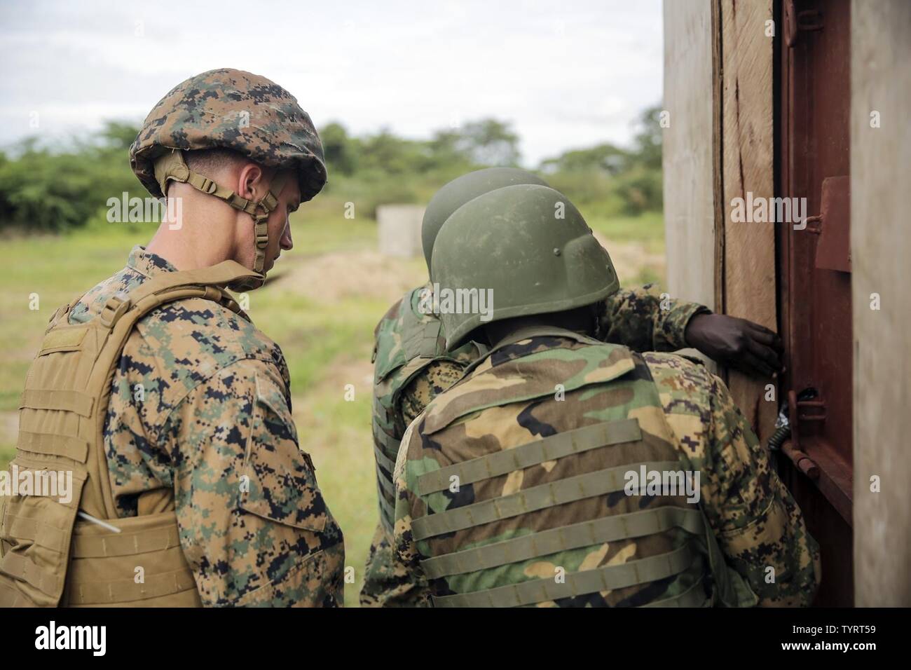 U.S. Marine Corps Sgt. Christian Eskridge, a combat engineer with