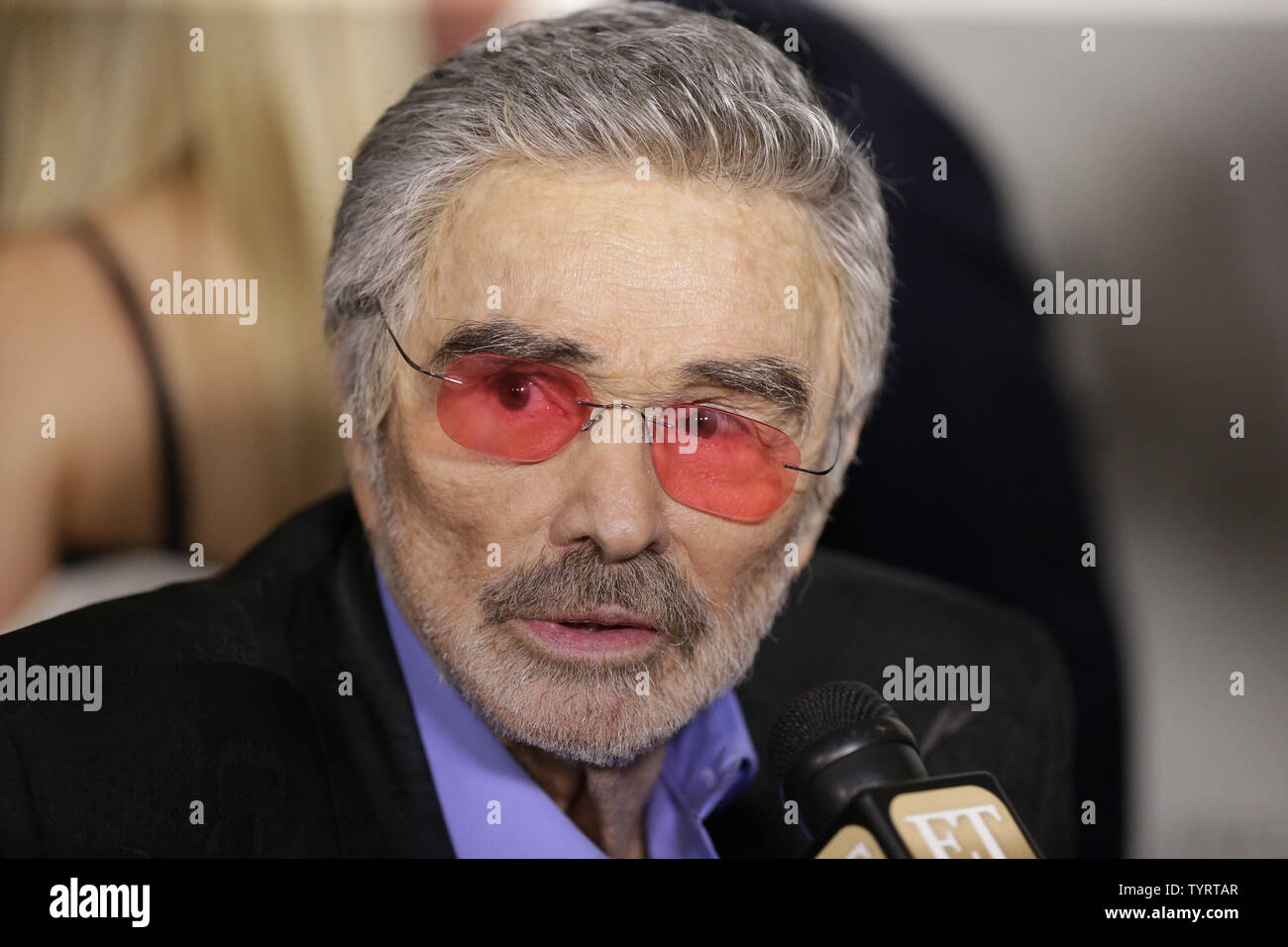 Burt Reynolds arrives on the red carpet at the 'Dog Years' Premiere during 2017 Tribeca Film Festival at Cinepolis Chelsea on April 22, 2017 in New York City.    Photo by John Angelillo/UPI Stock Photo