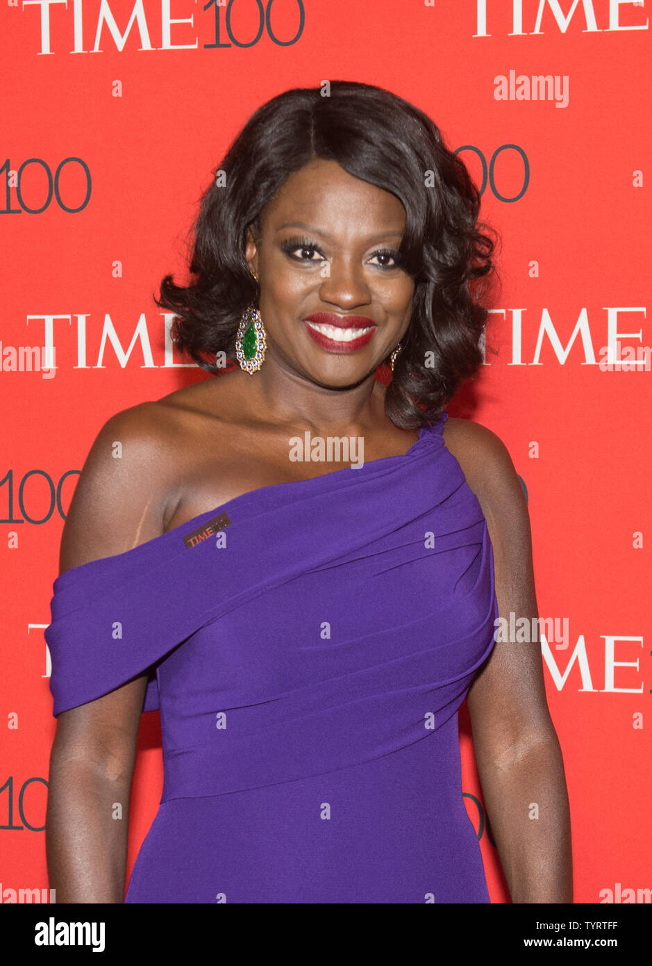 Viola Davis arrives on the red carpet at the TIME 100 Gala at Frederick P. Rose Hall, Home of Jazz at Lincoln Center, in New York City on April 26, 2017. TIME 100 celebrates TIME Magazine's list of the 100 Most Influential People in the World.      Photo by Bryan R. Smith/UPI Stock Photo