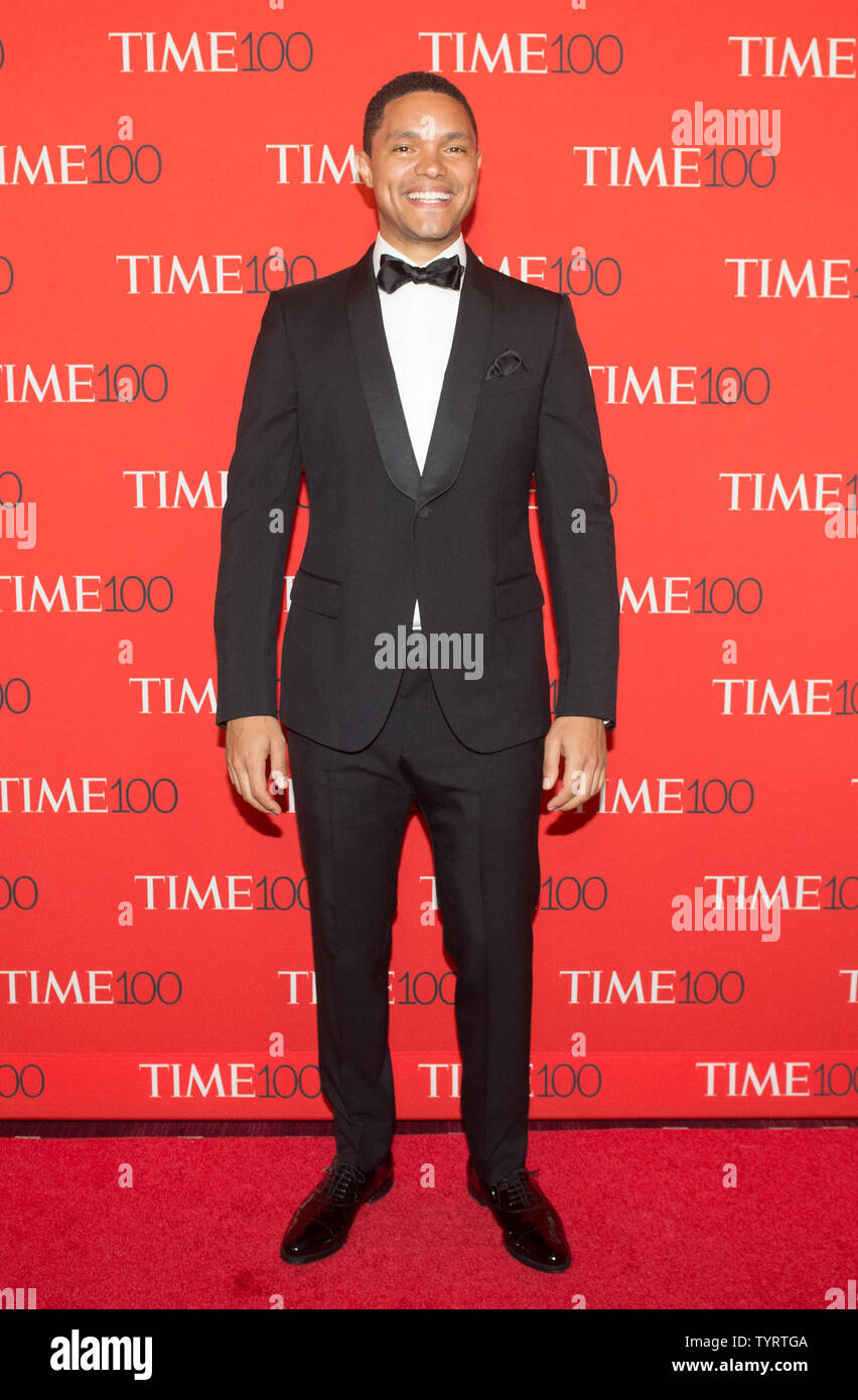 Trevor Noah arrives on the red carpet at the TIME 100 Gala at Frederick P. Rose Hall, Home of Jazz at Lincoln Center, in New York City on April 26, 2017. TIME 100 celebrates TIME Magazine's list of the 100 Most Influential People in the World.      Photo by Bryan R. Smith/UPI Stock Photo