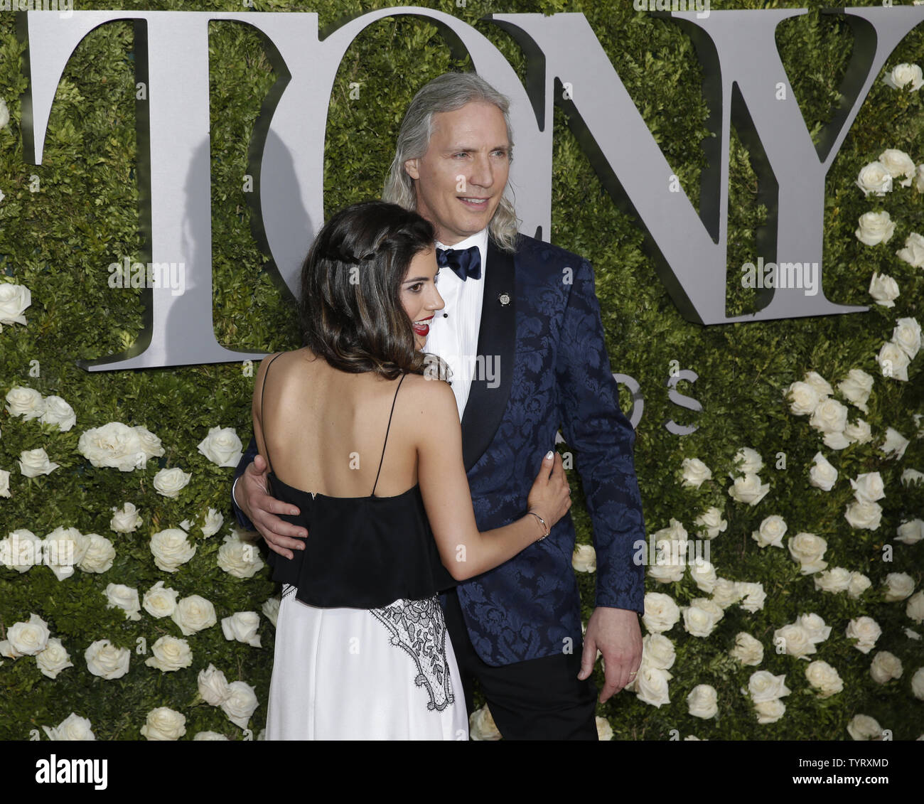 Jessica Rose and Corey Brunish arrive on the red carpet at the 71st Annual Tony Awards at Radio City Music Hall on June 11, 2017 in New York City.    Photo by John Angelillo/UPI Stock Photo