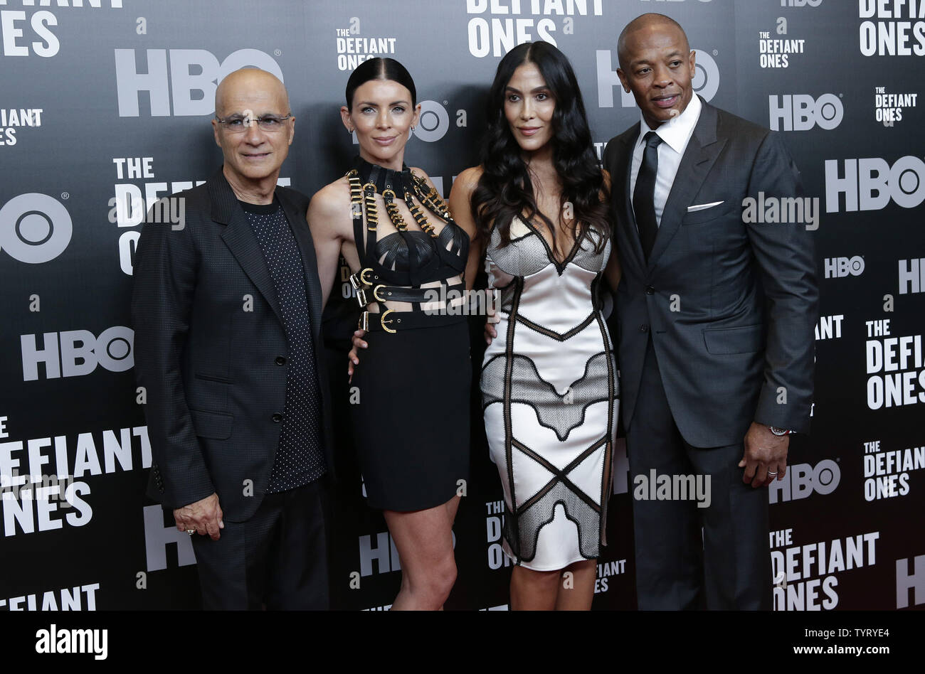 Jimmy Iovine, Liberty Ross, Nicole Young and Dr. Dre arrive on the red