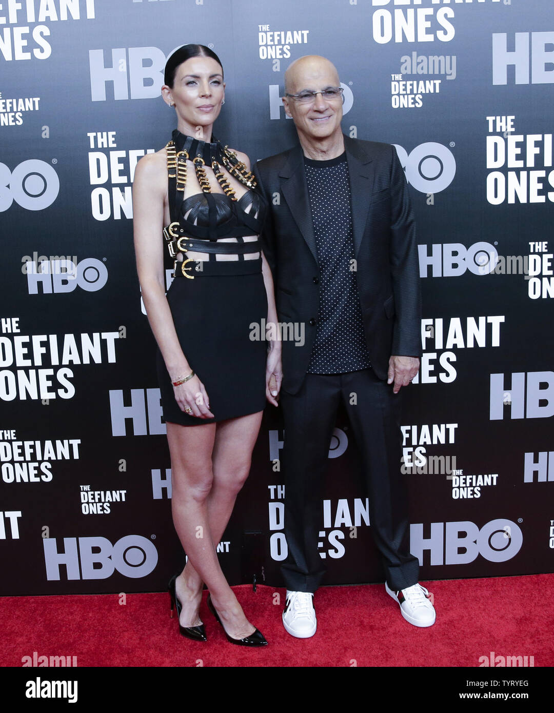 Liberty Ross and Jimmy Iovine arrive on the red carpet at 'The Defiant