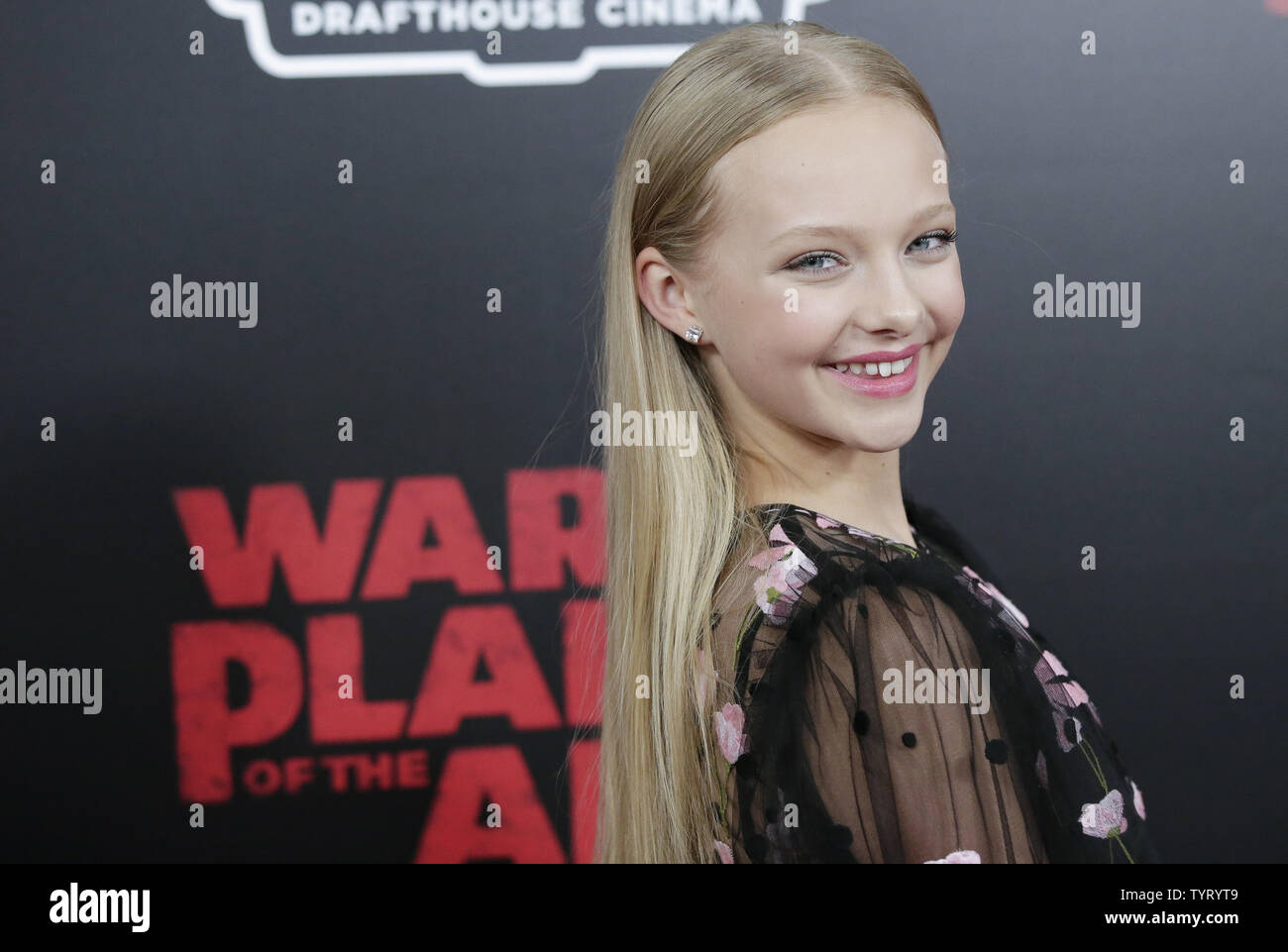 Amiah Miller arrives on the red carpet at 'War for the Planet Of The
