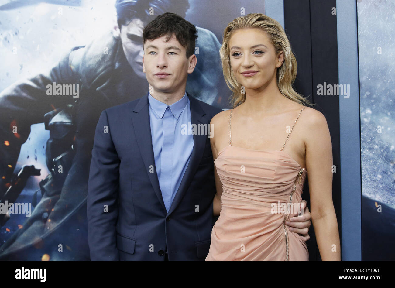 Barry Keoghan and Shona Guerin arrive on the red carpet at the 'DUNKIRK' New York Premiere on July 18, 2017 in New York City.   Photo by John Angelillo/UPI Stock Photo