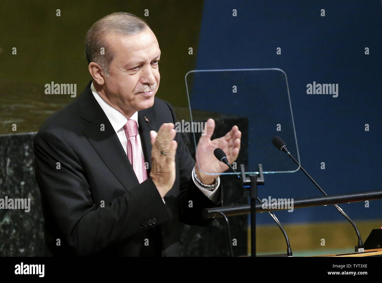 President of the Republic of Turkey Recep Tayyip Erdogan speaks at the ...
