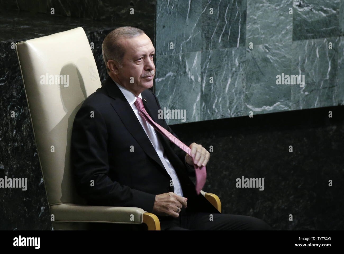 President of the Republic of Turkey Recep Tayyip Erdogan speaks at the ...