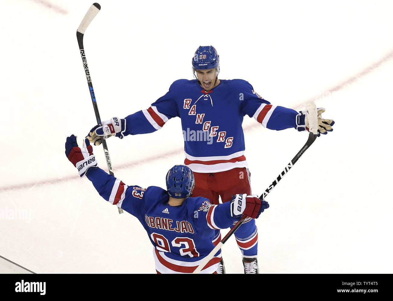 Mika Zibanejad Chris Kreider Poster New York Rangers 