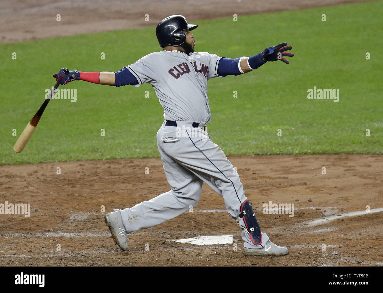Milwaukee Brewers' Carlos Santana in action against the New York Yankees  during the eighth inning of a baseball game Saturday, Sept. 9, 2023, in New  York. (AP Photo/Adam Hunger Stock Photo - Alamy
