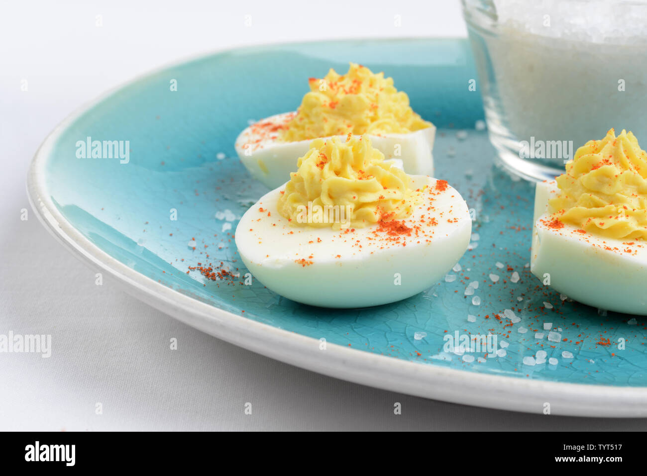 Hard boiled egg and paprika hires stock photography and images Alamy