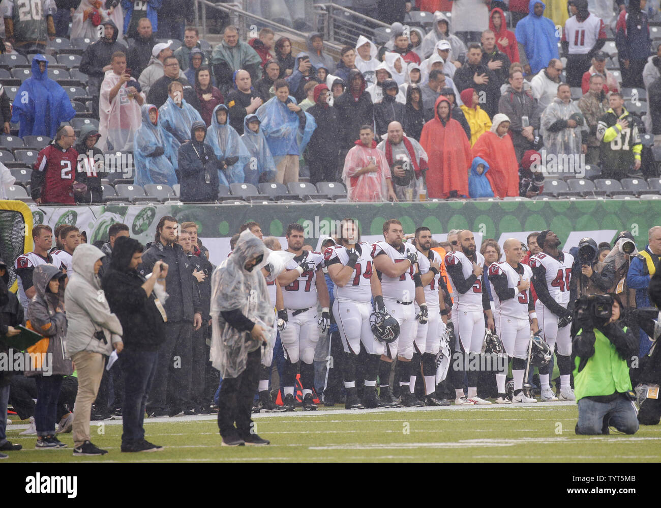 The Rain at MetLife Stadium Before Jets-Eagles Preseason Game Was