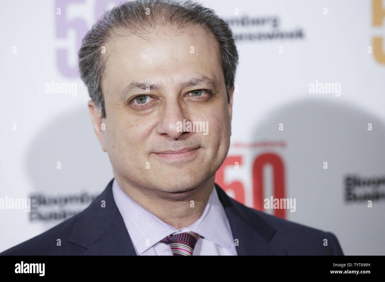 Preet Bharara arrives on the red carpet at 'The Bloomberg 50' Celebration at Gotham Hall on December 4, 2017 in New York City.      Photo by John Angelillo/UPI Stock Photo