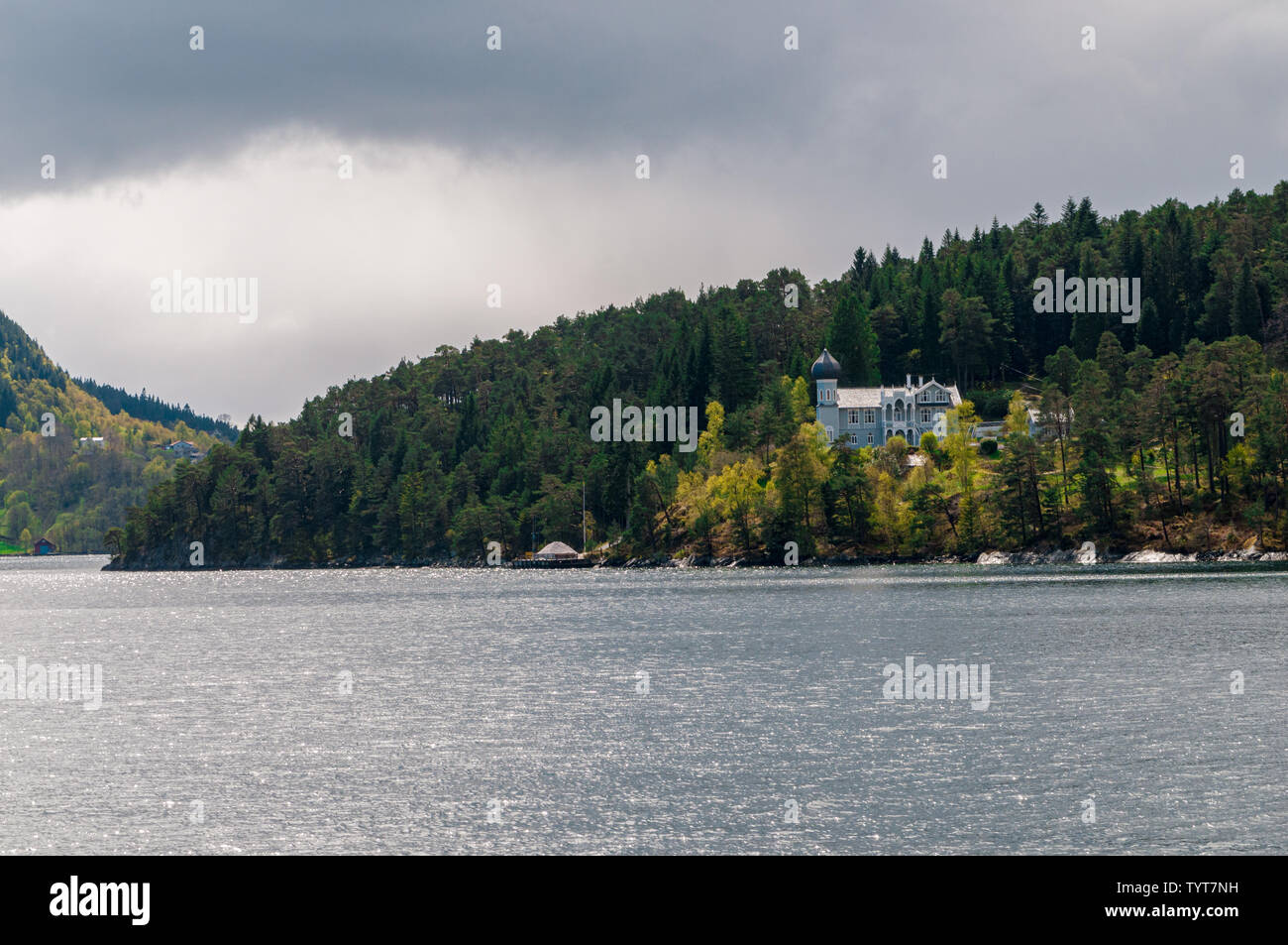 Ole Bull's Villa, Lysøen Island Bergen Norway Stock Photo - Alamy
