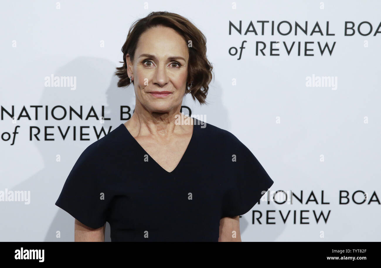 Laurie Metcalf arrives on the red carpet at the National Board of Review Annual Awards Gala at Cipriani 42nd Street in New York City on January 9, 2018. The National Board of Review's awards celebrate excellence in filmmaking with categories that include Best Picture, Best Director, Best Actor and Actress, Best Original and Adapted Screenplay, Breakthrough Performance, and Directorial Debut, as well as signature honors such as the Freedom of Expression.        Photo by John Angelillo/UPI Stock Photo