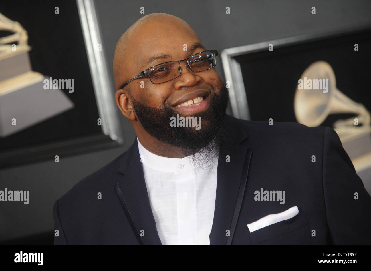 Cortez Vaughn arrives on the red carpet at the 60th Annual