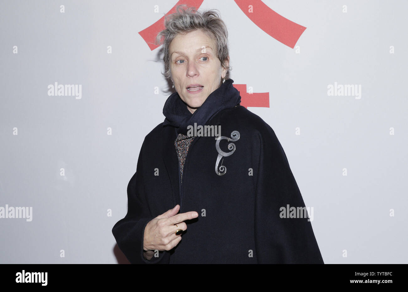 Frances McDormand arrives on the red carpet at the ‘Isle Of Dogs’ New
