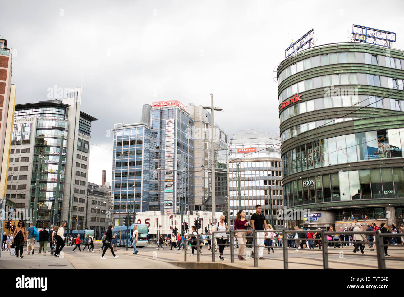 The Oslo City Shopping Mall At Biskop Gunnerus Gate And