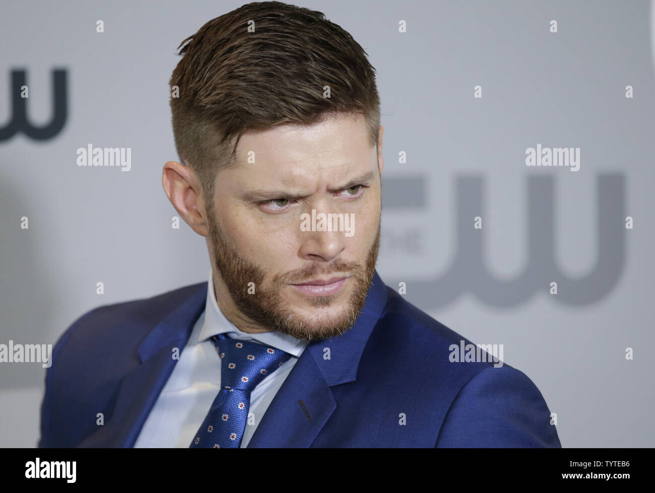 Jensen Ackles arrives on the red carpet at The CW Network's 2018 upfront at  The London Hotel on May 17, 2018 in New York City. Photo by John  Angelillo/UPI Stock Photo - Alamy