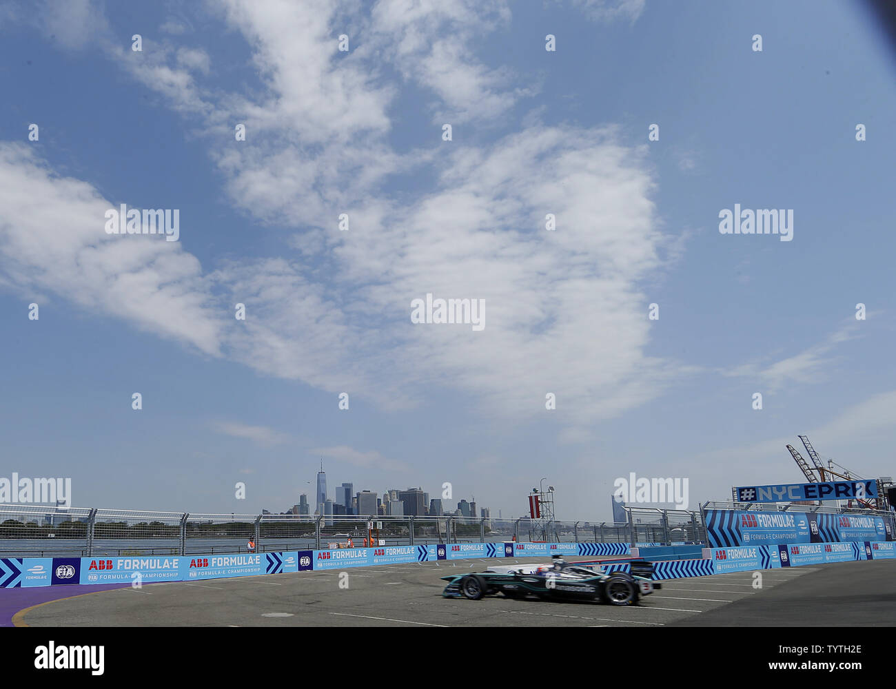Cars race around the track during qualifying rounds at the FIA Formula ...