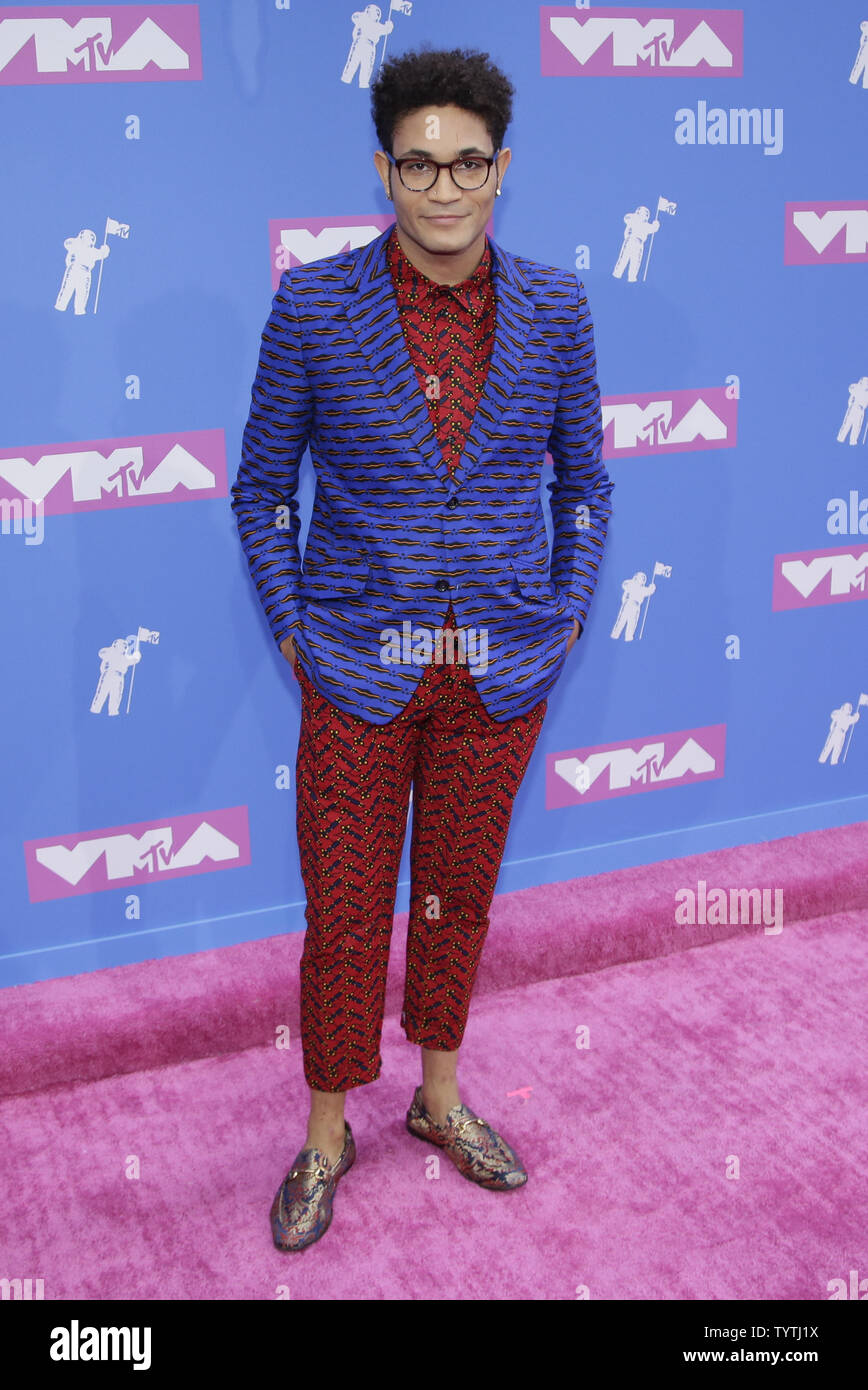 Bryce Vine arrives on the red carpet at the 35th annual MTV Video Music Awards at Radio City Music Hall in New York City on August 20, 2018.    Photo by Serena Xu-Ning/UPI Stock Photo