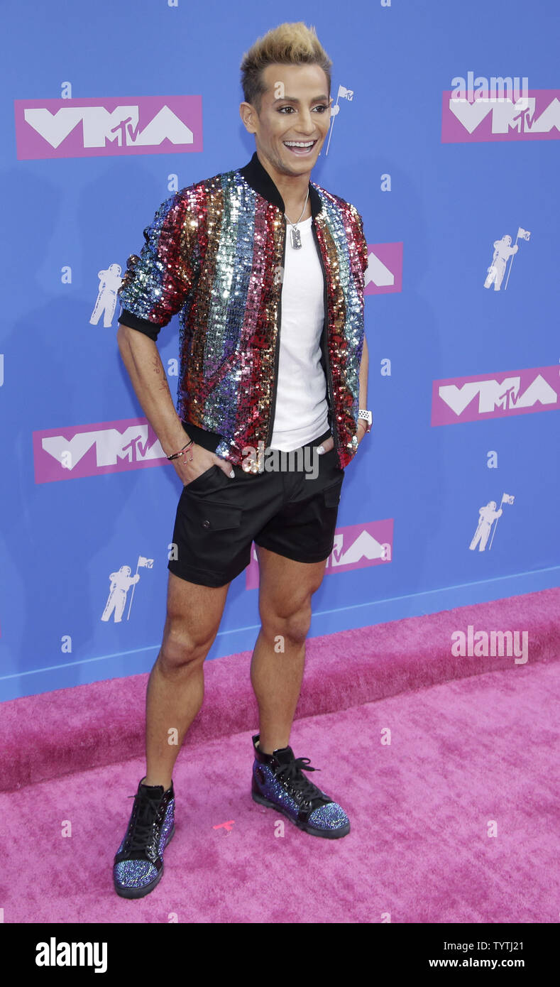 Frankie Grande arrives on the red carpet at the 35th annual MTV Video Music Awards at Radio City Music Hall in New York City on August 20, 2018.    Photo by Serena Xu-Ning/UPI Stock Photo