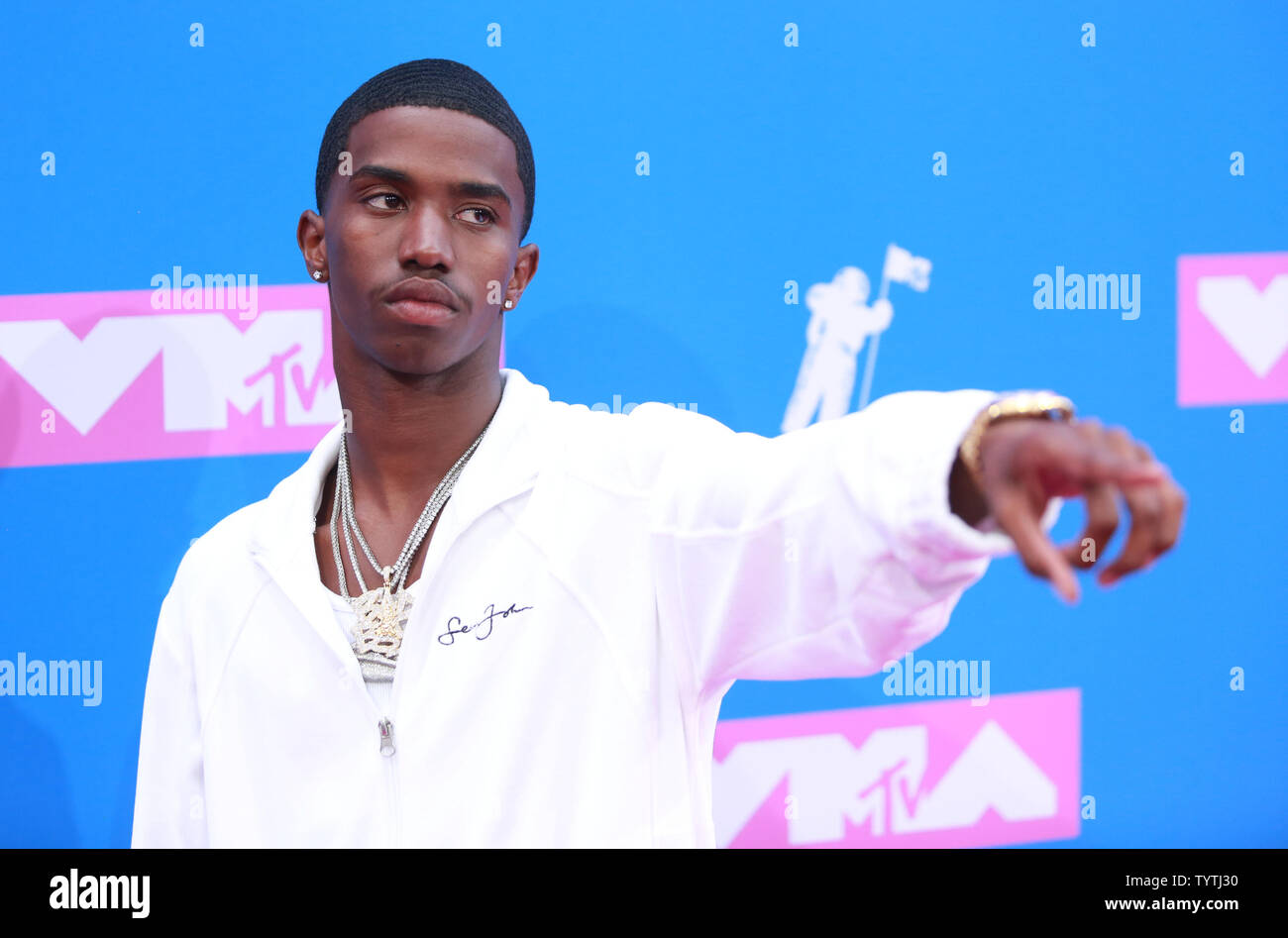 Christian Combs arrives on the red carpet at the 35th annual MTV Video Music Awards at Radio City Music Hall in New York City on August 20, 2018.    Photo by Serena Xu-Ning/UPI Stock Photo