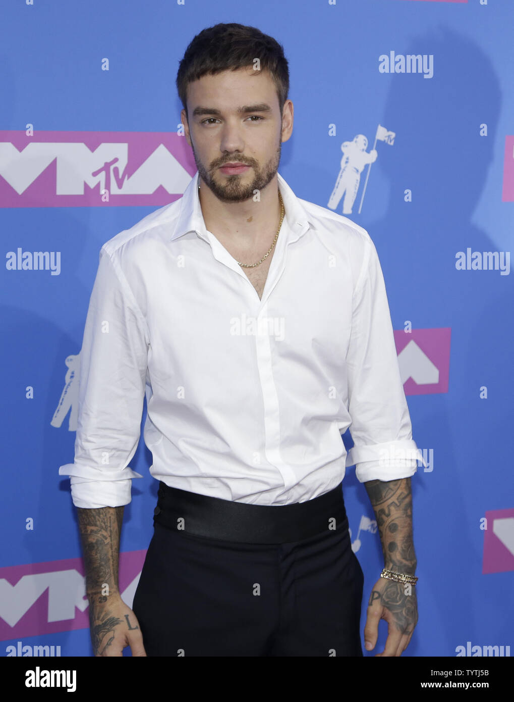 Liam Payne arrives on the red carpet at the 35th annual MTV Video Music Awards at Radio City Music Hall in New York City on August 20, 2018.    Photo by Serena Xu-Ning/UPI Stock Photo