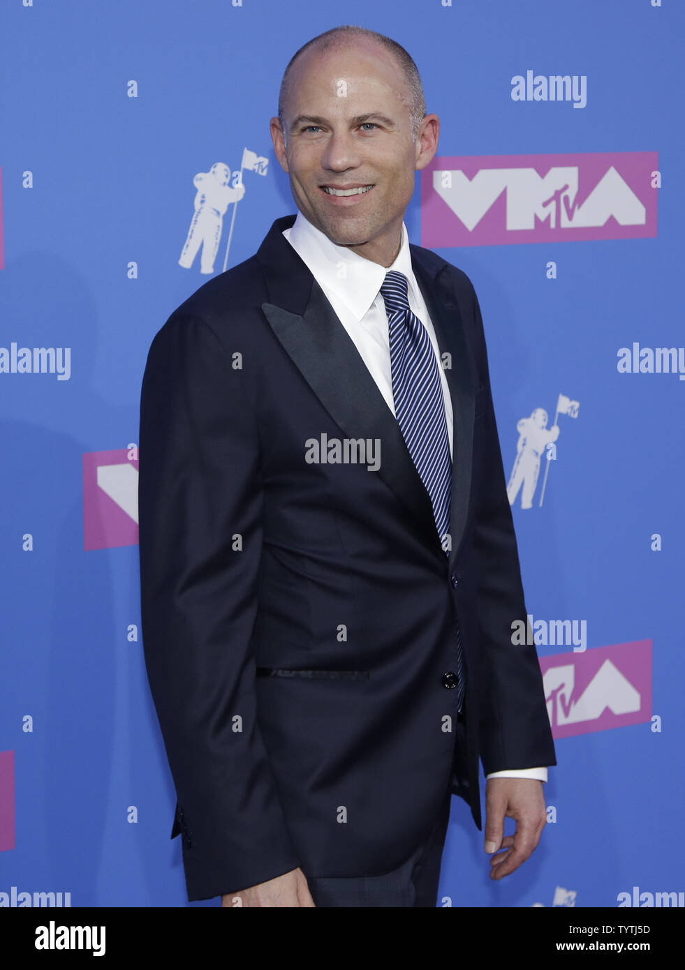 Michael Avenatti arrives on the red carpet at the 35th annual MTV Video Music Awards at Radio City Music Hall in New York City on August 20, 2018.    Photo by Serena Xu-Ning/UPI Stock Photo