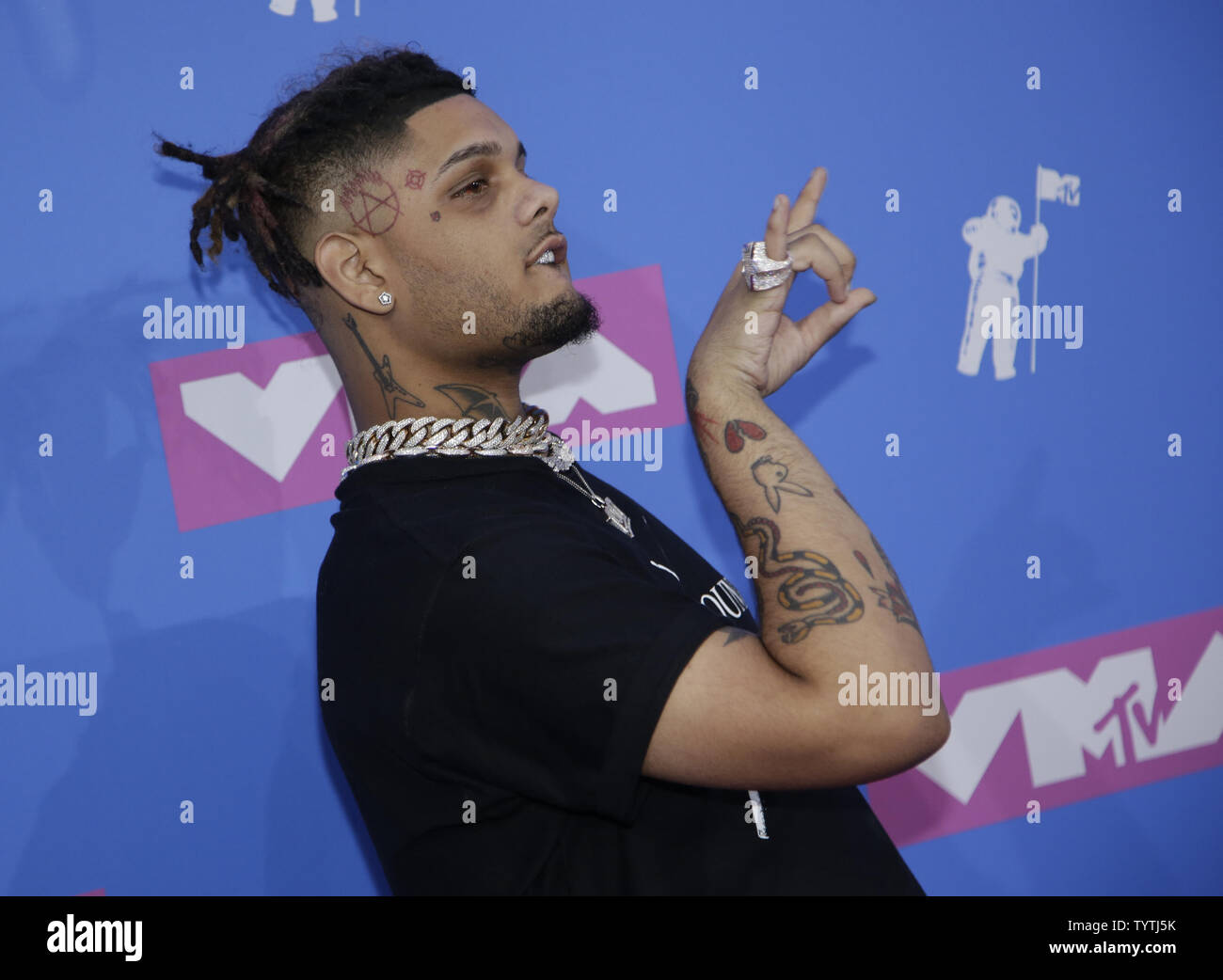 Smokepurpp arrives on the red carpet at the 35th annual MTV Video Music Awards at Radio City Music Hall in New York City on August 20, 2018.    Photo by Serena Xu-Ning/UPI Stock Photo