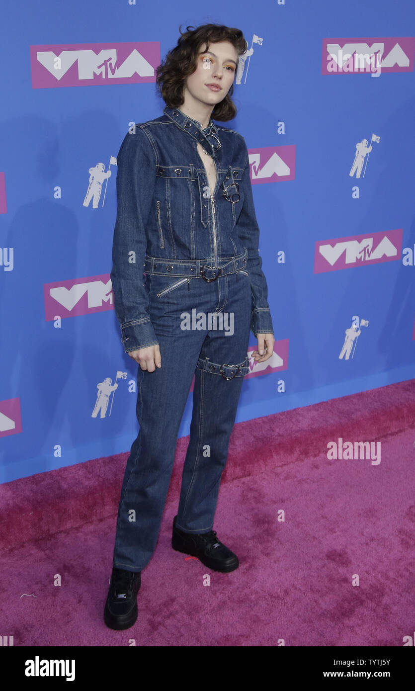 King Princess arrives on the red carpet at the 35th annual MTV Video Music Awards at Radio City Music Hall in New York City on August 20, 2018.    Photo by Serena Xu-Ning/UPI Stock Photo