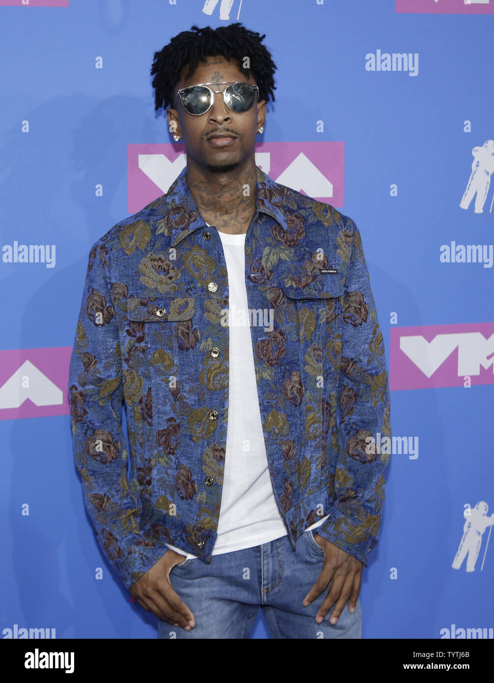 Savage arrives on the red carpet at the 35th annual MTV Video Music Awards at Radio City Music Hall in New York City on August 20, 2018.    Photo by Serena Xu-Ning/UPI Stock Photo