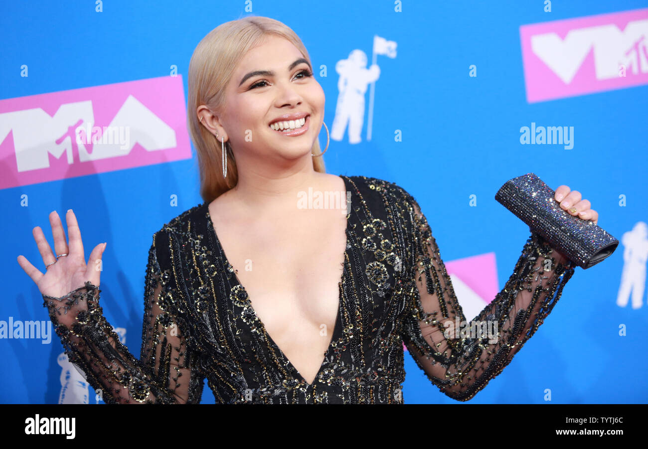 Hayley Kiyoko arrives on the red carpet at the 35th annual MTV Video Music Awards at Radio City Music Hall in New York City on August 20, 2018.    Photo by Serena Xu-Ning/UPI Stock Photo
