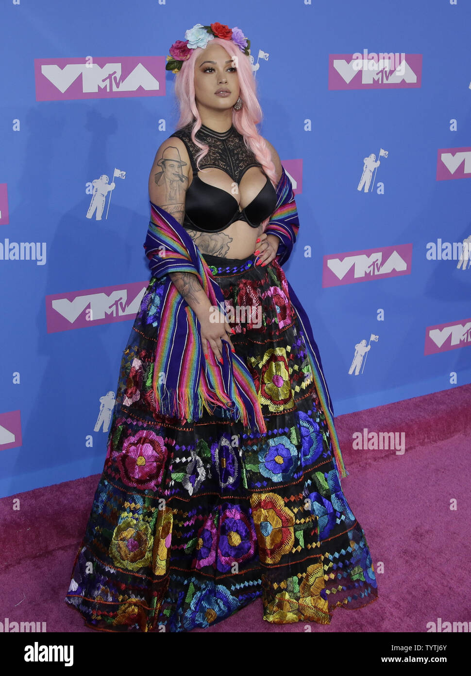 Lily Barrios arrives on the red carpet at the 35th annual MTV Video Music Awards at Radio City Music Hall in New York City on August 20, 2018.    Photo by Serena Xu-Ning/UPI Stock Photo